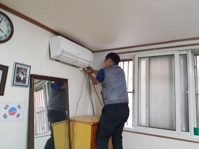 에어컨 설치 과정